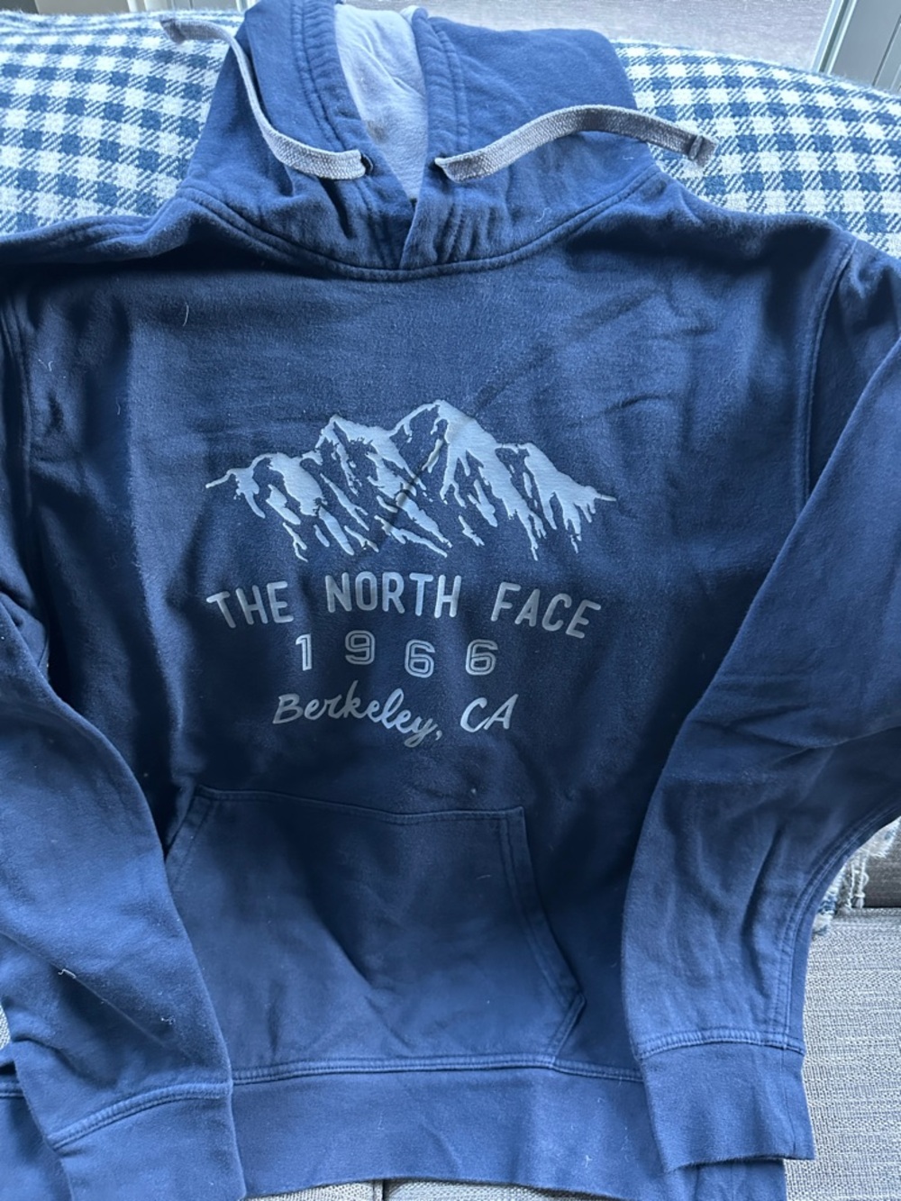 The North Face Navy Mountain Graphic Pullover Hoodie